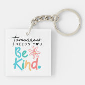 Morgen musst du nett sein schlüsselanhänger (Rückseite)