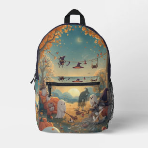 Morgen nach Halloween - Eine gespenstische Aufräum Bedruckter Rucksack