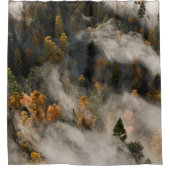 Morgen Nebel Duschvorhang (Vorderseite)