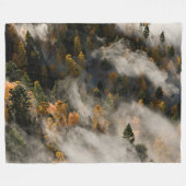 Morgen Nebel Fleecedecke (Vorderseite (Horizontal))