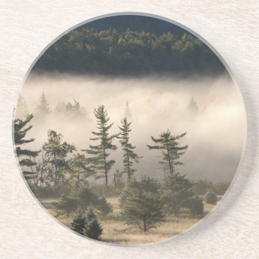 Morgen-Nebel im Adirondacks Sandstein Untersetzer (Vorne)