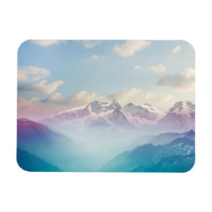 Morgen-Nebel in einem alpinen Tal Magnet