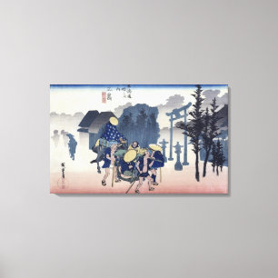 Morgen-Nebel in Mishima Leinwanddruck