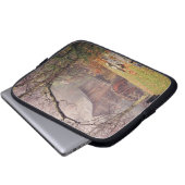 Morgen Nebel Laptopschutzhülle (Vorne Knopf)