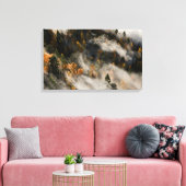 Morgen Nebel Leinwanddruck (Insitu (Wohnzimmer))