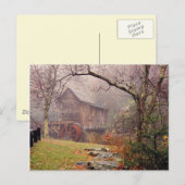 Morgen Nebel Postkarte (Vorne/Hinten)