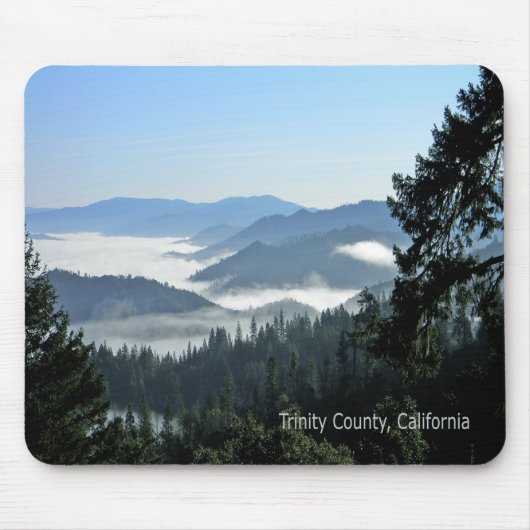 Morgen Nebel über das Tal... Mousepad (Vorne)