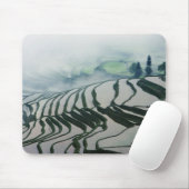 Morgen-Nebel über Reis-Feldern Mousepad (Mit Mouse)