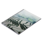 Morgen-Nebel über Reis-Feldern Notizblock (Linke Seite)