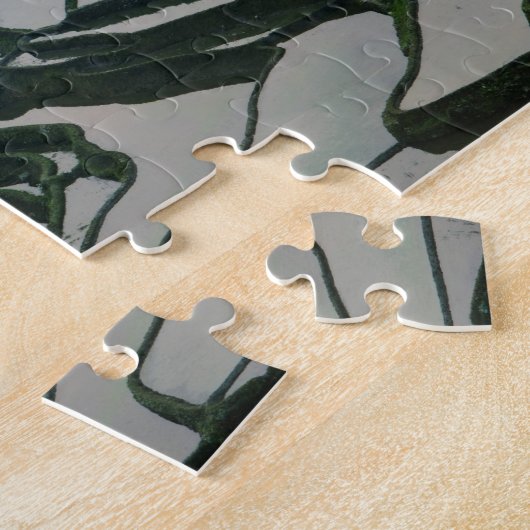 Morgen-Nebel über Reis-Feldern Puzzle (Seite)