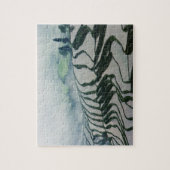 Morgen-Nebel über Reis-Feldern Puzzle (Vertikal)