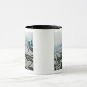Morgen-Nebel über Reis-Feldern Tasse (Zentrum)