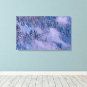 Morgen Nebel (Winter) Leinwanddruck (Insitu (Holzboden))