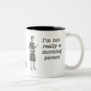 Morgen-Person Zweifarbige Tasse
