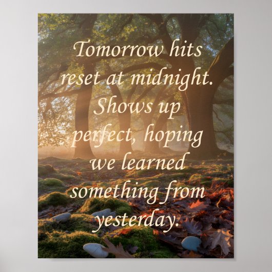 Morgen Poster (Vorne)
