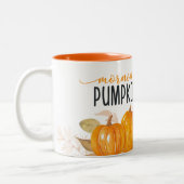 MORGEN PUMPKIN Orange Fall Foliage Zweifarbige Tasse (Links)