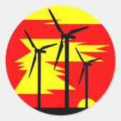 Morgen Runder Aufkleber (Vorderseite)