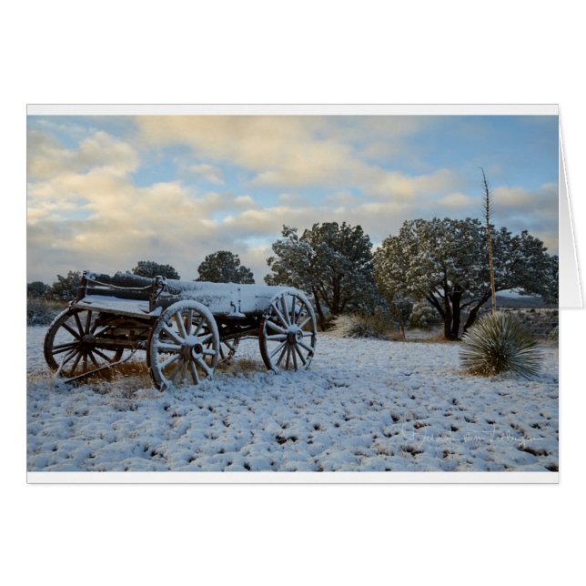 Morgen-Schnee am frühen Licht der Dämmerung (Vorderseite (Horizontal))