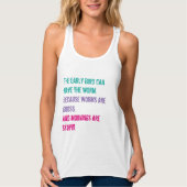 Morgen sind dumm tank top (Vorderseite)
