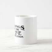 MORGEN SIND FÜR KAFFEE UND KONTEMPLATION KAFFEETASSE (Mittel)