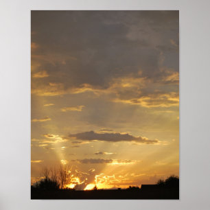 Morgen-Sonnenaufgang in Grand Forks, North Dakota Poster