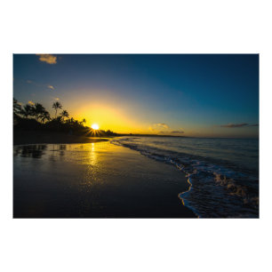 Morgen-Sonnenaufgang in Hawaii Fotodruck