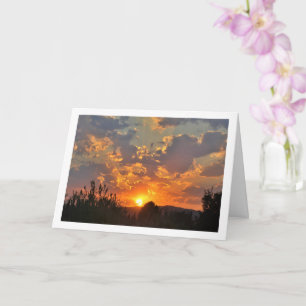 Morgen Sonnenaufgang Landschaft Karte