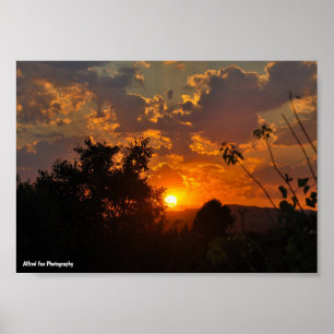 Morgen Sonnenaufgang Landschaft Poster
