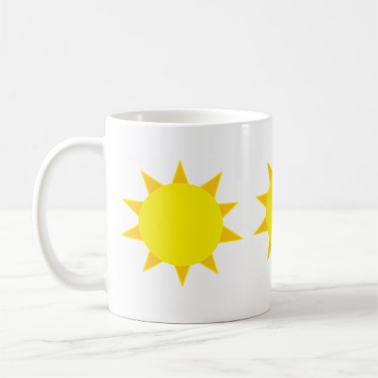 Morgen-Sonnenschein Kaffeetasse (Links)