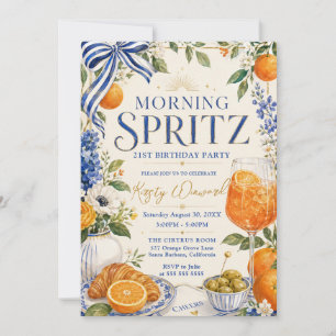 Morgen-Spritz-21.-Geburtstags-Brunch Einladung