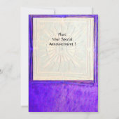 MORGEN STAR MONOGRAM , hellblau, gelb Ankündigung (Rückseite)