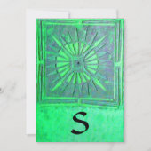 MORGEN STAR MONOGRAM , helles, helles Grün Ankündigung (Vorderseite)