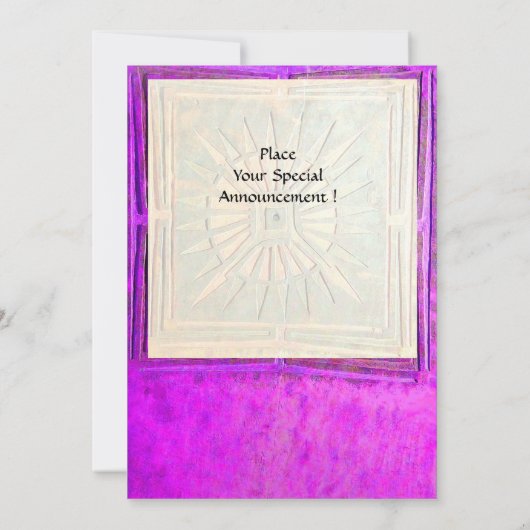 MORGEN STAR MONOGRAM , lila violette Farbe Ankündigung (Rückseite)