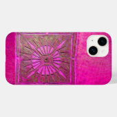 MORGEN STAR , rosa, schwarz, Fuchsia Case-Mate iPhone Hülle (Rückseite (Horizontal))
