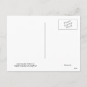 Morgen-Stern-Weihnachten Feiertagspostkarte (Rückseite)