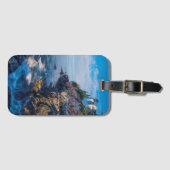 Morgen Sun am Bass-Hafen-Leuchtturm Gepäckanhänger (Vorderseite (Horizontal))