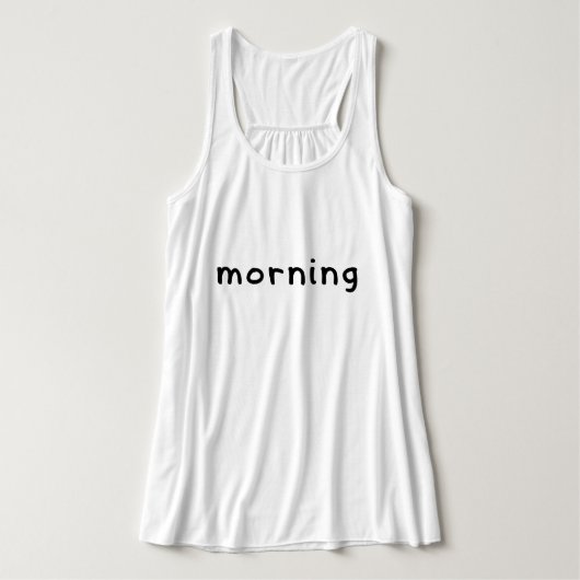 Morgen Tank Top (Design Vorderseite)