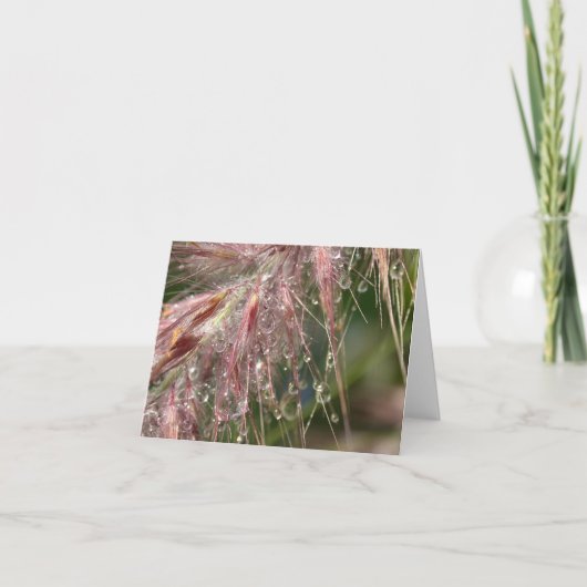 Morgen-Tau-Anmerkungs-Karte Karte (Vorderseite)