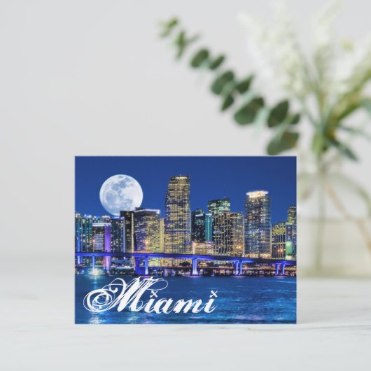 MORGEN ÜBER MIAMI. POSTKARTE (Stehend Vorderseite)