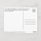 MORGEN ÜBER MIAMI. POSTKARTE (Rückseite)