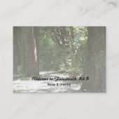 Morgen-Waldweg L Natur-Landschaft Visitenkarte (Rückseite)