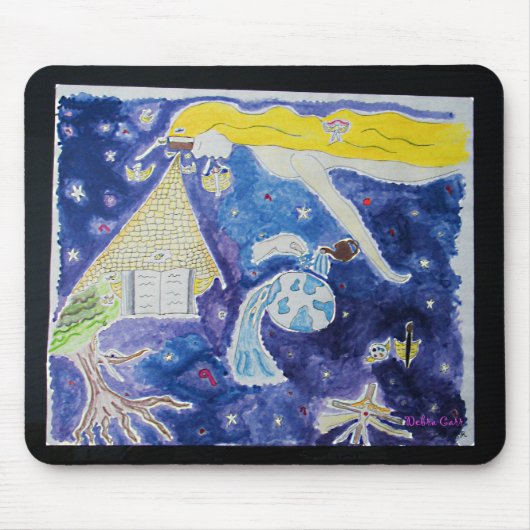 Morgen Weiß-mousepad nie Mousepad (Vorne)