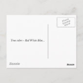 Morgen, wenn die Arbeitsregeln Postkarte (Rückseite)