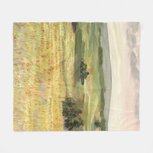 Morgen-Wiese Fleecedecke (Vorderseite (Horizontal))