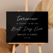 Morgen wird das beste Abendessen aller Zeiten sein Acrylschild