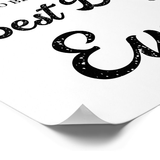 Morgen wird das beste Probe Dinner Poster (Ecke)