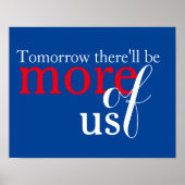 Morgen wird es mehr von uns geben poster (Vorne)