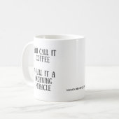MORGEN-WUNDER-KAFFEE-TASSE KAFFEETASSE (Vorderseite Links)