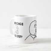 Morgen… Y U SO schlecht!? Kaffeetasse (Vorderseite Links)