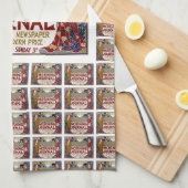 Morgen-Zeitschrift Geschirrtuch (Viertel Falte)